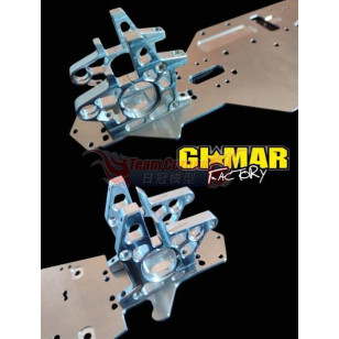 Gimar Aluminum Front & Rear Bulk set Silver for Serpent SRX8GT 23" Preorder